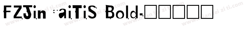 FZJinCaiTiS Bold字体转换